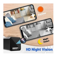 Mini Cámara Espia WiFi Cargador inalámbrica Full HD 1080P - comprar online