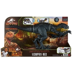 SCORPIOS REX Camp Cretaceous Jurassic World Toys Slash 'N Battle Sonidos y movimiento
