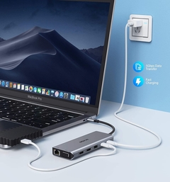 Estación de acoplamiento 14 en 1 USB C adaptador multipuerto - MarketDigital