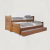CAMA TRIPLE MEDITERRANEO CASTAÑO