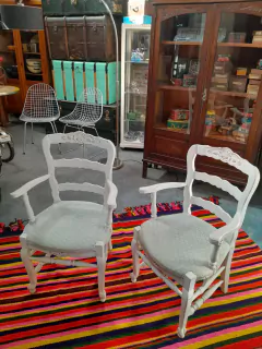 Sillones Estilo Provenzal Tallados Valor por el Par en internet