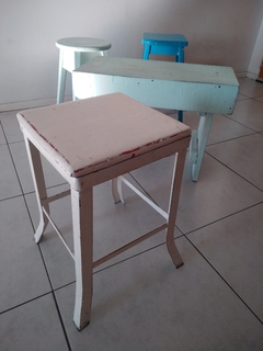 Banco de Madera y Metal