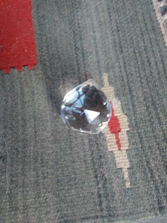 Cairel esfera Bola de cristal facetado para arañas - Un Viejo Almacén Antigüedades