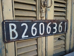 Chapa patente de automóvil