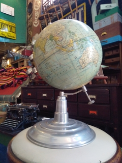 Antiguo Globo Terráqueo Gran Tamaño