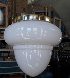 Lámpara colgante de Opalina Art-Deco