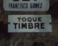 Cartel de Chapa enlozado Toque Timbre