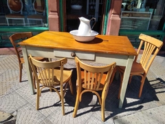 Mesa de Cocina con Cajón - Un Viejo Almacén Antigüedades