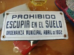 Cartel de Chapa Enlozada - comprar online