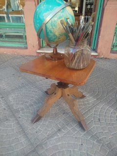 Sillón Banco en Roble Sube Baja Gira Regulable en Altura. - Un Viejo Almacén Antigüedades