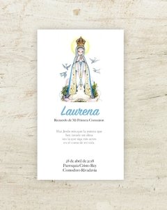 Estampita Virgencita Pinceladas