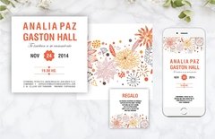 Invitación Flores Sweet
