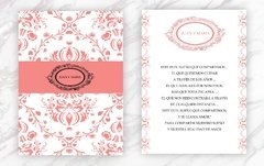 Linea Pocket/Invitación Pocket Coral