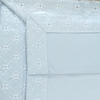 Jogo de lençol queen com bordado delicado no percal 400 fios 100% algodão - lençol todo branco