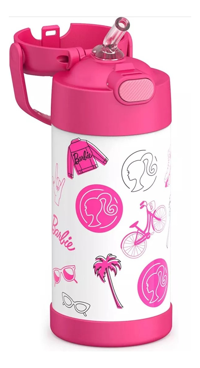 GARRAFA INFANTIL TÉRMICA THERMOS FUNTAINER 355ML Barbie