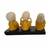 Imagem do Trio da sabedoria | Budas na Base | Nada Vejo, Falo, Ouço | Amarelo