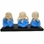 Trio da sabedoria | Budas na Base | Nada Vejo, Falo, Ouço | Azul