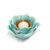 Incensario Turibulo de Porcelana Flor de Lotus Azul
