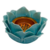 Incensario Turibulo de Porcelana Flor de Lotus Azul - comprar online