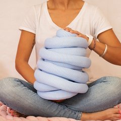 Celeste y Blanco Lana Moffa Regular - tienda online