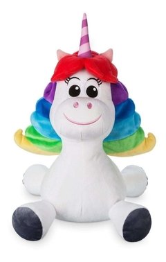 Disney Parks Peluche Unicornio Intensamente Rainbow Mide 41 Cm