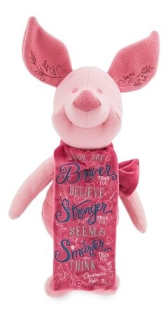Disney Store Wisdom Piglet Winnie Pooh Peluche Nuevo!!