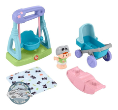 Fisher Price Little People Swing & Stroll Hamaca Y Cochecito - tienda online