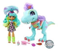 Mattel Cave Club Muñeca Rockelle Doll Tyrasaurus Dinosaur!! - tienda online