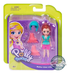 Polly Pocket Roller Chic Lila Doll - Mattel