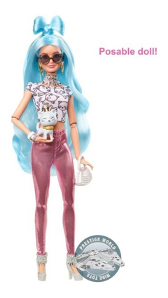 Barbie Extra Doll & Accessories Set With Mix & Match Mattel - Prestigeworldwidetoys