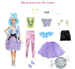 Imagen de Barbie Extra Doll & Accessories Set With Mix & Match Mattel