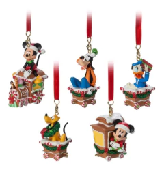 Disney Store Mickey Mouse Adorno Navidad Mini Tren Ornament en internet