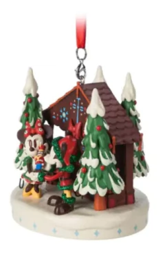 Disney Store Mickey & Minnie Mouse Holiday Adorno Navidad en internet