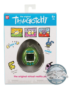 Tamagotchi Light Green Glitter Gen 2 Mascota Virtual Bandai