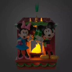 Disney Store Mickey & Minnie Mouse Adorno Navidad Con Luz - comprar online