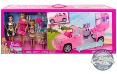 Barbie Dolls And Vehicle - Barbie, Skipper, Stacie & Chelsea