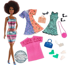 Barbie Brunette Fashion Party Doll And Accessories - Mattel - comprar online