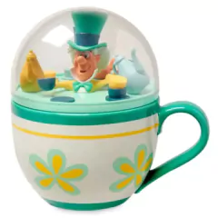Disney Store Taza Mad Hatter Alice in Wonderland Mad Tea Party Mug with Lid