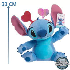 Disney Stitch Peluche San Valentin Corazones Mide 33 Cm - comprar online