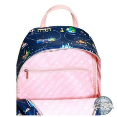 Disney Loungefly Mini Backpack Mochila Disneyland 65 Th Anniversary 2 En 1 - tienda online