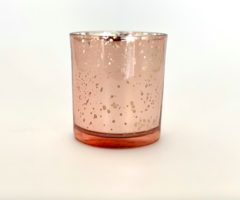 VELA METALIZADA LABRADA ROSE