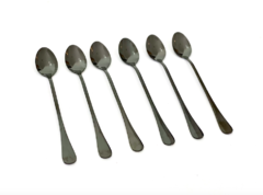 SET CUCHARAS COCTEL  NEGRO X 6 UNIDADES - comprar online