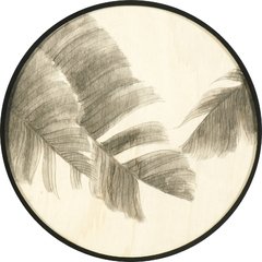 CUADRO "HOJAS 1" EN MADERA PINTADO A MANO 50CM