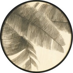 CUADRO "HOJAS 2" PINTADO A MANO 50CM