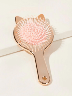 Escova de Cabelo - Gatinho rosé gold - comprar online