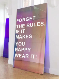 Adesivo de Parede - Forget the Rules - loja online