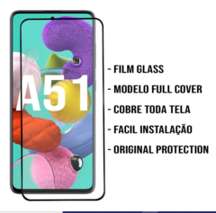Kit Capa Anti Impacto Samsung Galaxy A51+Película 3D Blindada