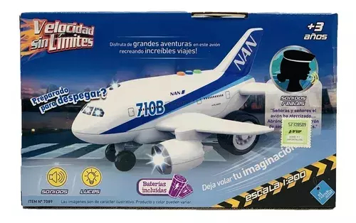 Avion Juguete Vehiculo Fricción Airbus Movimiento Juego