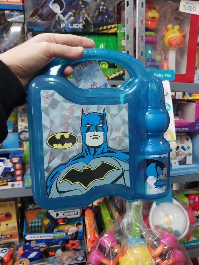 Lonchera Batman con botella importada Cresko