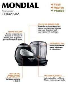 Miniprocessador Mondial Premium MP-01 - 110V - comprar online